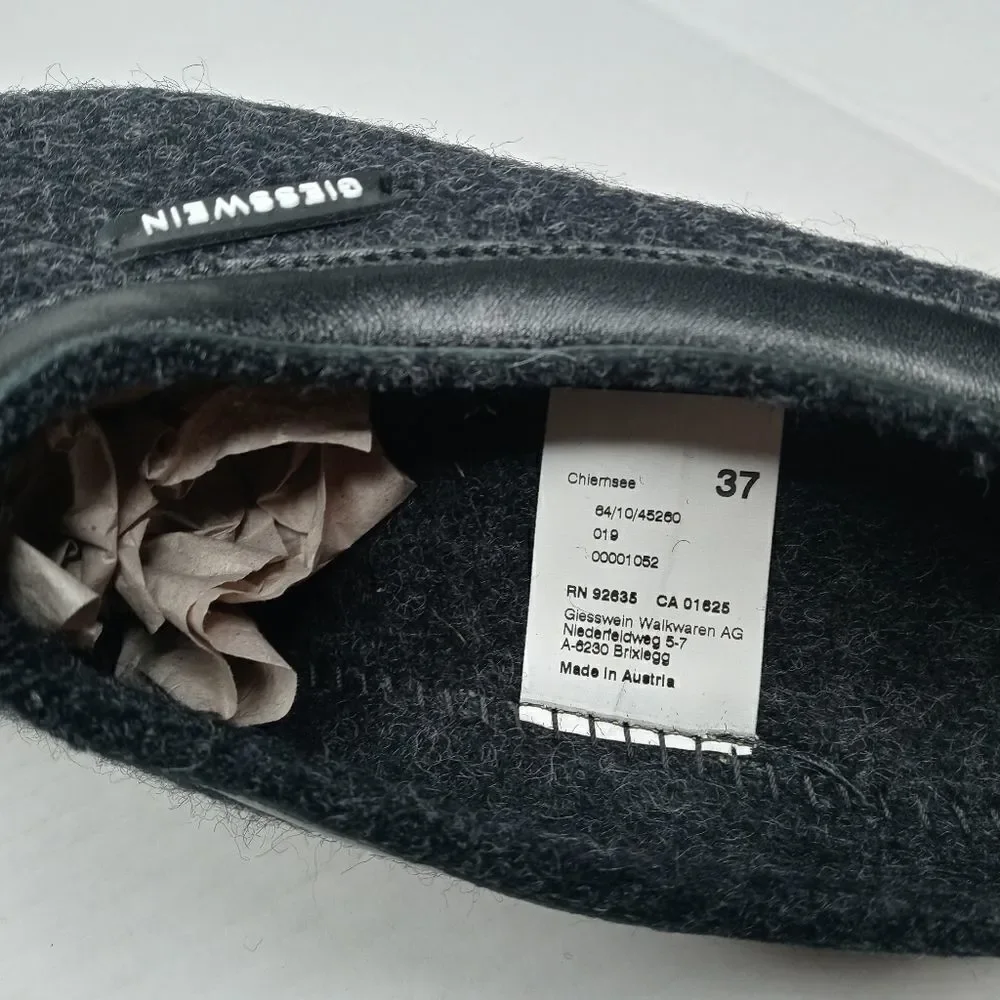 Giesswein Men's Open Back Slippers Size 37